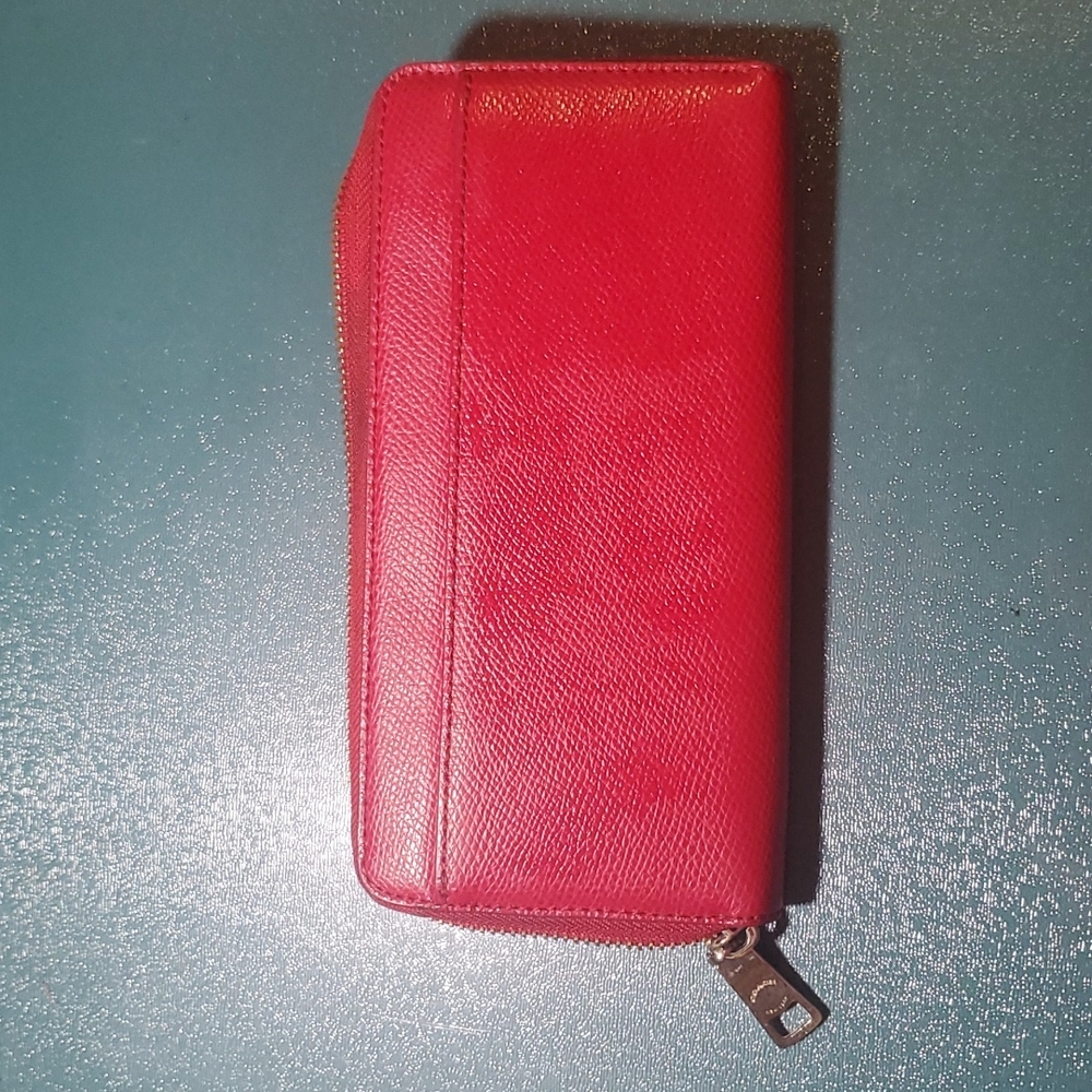 Red Coach Wallet - Picture 2 of 5
